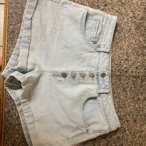 Light colored mom shorts